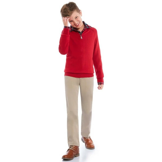 Discount ⭐ Class Club Big Boys 8-20 Modern-Fit Flat-Front Stretch Twill Pants Chino 🌟 7 Discount ⭐ Class Club Big Boys 8-20 Modern-Fit Flat-Front Stretch Twill Pants Chino 🌟 - Image 7