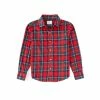 Top 10 😉 Class Club Big Boys 8-20 Plaid Flannel Long Sleeve Button Down 👚 Shirt Red/green 🔥