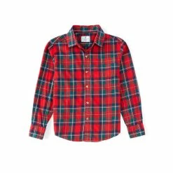 Top 10 😉 Class Club Big Boys 8-20 Plaid Flannel Long Sleeve Button Down 👚 Shirt Red/green 🔥