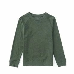 Outlet 😉 Class Club Big Boys 8-20 Long-Sleeve Slub Tee Dark Blue Heather 🛒