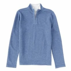 Best Pirce 🥰 Class Club Big Boys 8-20 1/4 Zip Reversible Flatback Ribbed Pullover Rust Heather 🌟 -Class Club Shop unnamed file 27