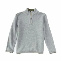 Best Pirce 🥰 Class Club Big Boys 8-20 1/4 Zip Reversible Flatback Ribbed Pullover Rust Heather 🌟 -Class Club Shop unnamed file 30