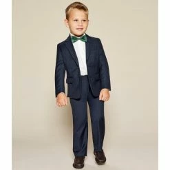 Best Pirce 🔥 Class Club Gold Label Little Boys 2T-7 Sharkskin 👗 Dress Pants Blue ❤️ -Class Club Shop unnamed file 306