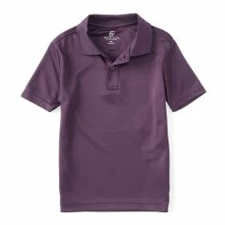 Best Sale ⌛ Class Club Little Boys 2T-7 Short-Sleeve Double-Knit Synthetic Performance Polo 👕 Shirt Purple ✨ -Class Club Shop unnamed file 318