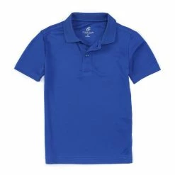 Best Sale ⌛ Class Club Little Boys 2T-7 Short-Sleeve Double-Knit Synthetic Performance Polo 👕 Shirt Purple ✨ -Class Club Shop unnamed file 319