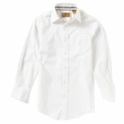 Cheapest 🎉 Class Club Gold Label Big Boys 8-20 Non-Iron Long-Sleeve Pinpoint Oxford Button-Front 👕 Shirt Blue 🎁