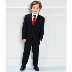 Brand new 🌟 Class Club Boys Basic Solid 14#double; Tie Black 🌟 -Class Club Shop unnamed file 364