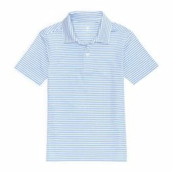 Deals 🌟 Class Club Little Boys 2T-7 Wrinkle Resistant Short-Sleeve Feeder Stripe Polo Vista Blue 😉 -Class Club Shop unnamed file 435
