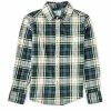 Budget 🥰 Class Club Big Boys 8-20 Plaid Flannel Long Sleeve Button Down 👚 Shirt Red/ivory 👏