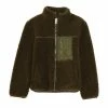 New 🔥 Class Club Big Boys 8-20 Sherpa Front Zip Jacket Olive 🔥