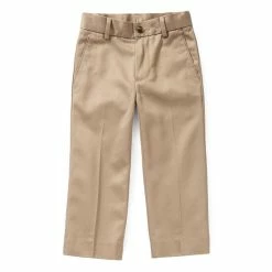 Best Sale ๐ Class Club Gold Label Little Boys 3T-7 Flat-Front Twill Pants Stone ๐