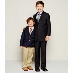 Best Sale 🌟 Class Club Gold Label Little Boys 3T-7 Flat-Front Twill Pants Stone 👏 -Class Club Shop unnamed file 458