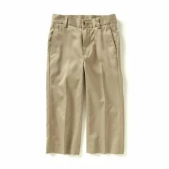 Best Sale 🌟 Class Club Gold Label Little Boys 3T-7 Flat-Front Twill Pants Stone 👏 -Class Club Shop unnamed file 459