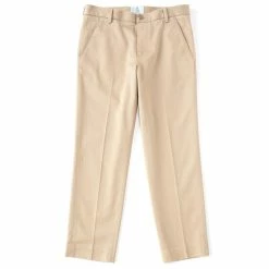 Budget ✔️ Class Club Big Boys 10-18 Husky Non-Iron Stretch Twill Pant Khaki 🔔