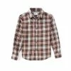 Buy ❤️ Class Club Big Boys 8-20 Plaid Flannel Long Sleeve Button Down 👕 Shirt Rust 🧨