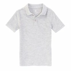 Budget 🤩 Class Club Little Boys 2T-7 Short Sleeve Pique Polo Grey Heather 💯