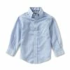 Best Pirce 🥰 Class Club Gold Label Little Boys 2T-7 Long-Sleeve Non-Iron Micro Stripe Button-Front 👚 Shirt Blue 🔥