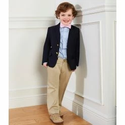 Best Pirce 🥰 Class Club Gold Label Little Boys 2T-7 Long-Sleeve Non-Iron Micro Stripe Button-Front 👚 Shirt Blue 🔥 -Class Club Shop unnamed file 514