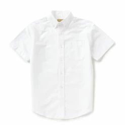 Promo 🛒 Class Club Gold Label Big Boys 8-20 Short-Sleeve Oxford 👕 Shirt White 🎉