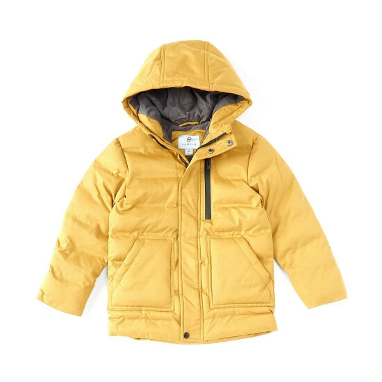 Budget 😉 Class Club Big Boys 8-20 Herringbone Twill Parka Mustard 🤩 2 Budget 😉 Class Club Big Boys 8-20 Herringbone Twill Parka Mustard 🤩 - Image 2