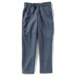 Coupon 🧨 Class Club Gold Label Big Boys 8-20 Window Pane 👗 Dress Pants Blue ⌛