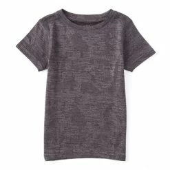 Promo 🔔 Kinetic By Class Club Little Boys 2T-7 Intarsia Crew Camo Print Short Sleeve Tee Navy 👍