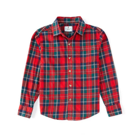 Discount ๐งจ Class Club Little Boys 2T-7 Plaid Flannel Long Sleeve Button Down ๐ Shirt Red/green ๐ 1 Discount ๐งจ Class Club Little Boys 2T-7 Plaid Flannel Long Sleeve Button Down ๐ Shirt Red/green ๐