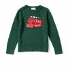 Discount 🌟 Class Club Little Boys 2T-7 Train Crew Neck Long Sleeve Sweater Hunter ❤️