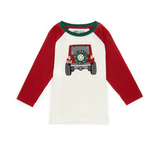 New β¨ Adventure Wear By Class Club Little Boys 2T-6 Jeep Applique Long Sleeve Crew Neck Tee Red π 1 New β¨ Adventure Wear By Class Club Little Boys 2T-6 Jeep Applique Long Sleeve Crew Neck Tee Red π