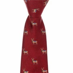 Deals 😍 Class Club Boys Holiday Deer 14#double; Zipper Tie Red 😉