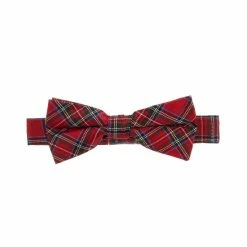Outlet 🛒 Class Club Boys Plaid Bow Tie Red 🛒
