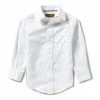 Best Pirce ⌛ Class Club Gold Label Little Boys 2T-7 Long-Sleeve Herringbone 👚 Shirt White 🎉