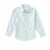 Coupon 🎁 Class Club Little Boys 2T-7 Long Sleeve Plaid Check Sportswear 👚 Shirt Green Plaid 😍