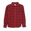 Flash Sale 🥰 Class Club Big Boys 8-20 Buffalo Check Plaid Flannel Long Sleeve Button Down 👚 Shirt Red/black 🔥