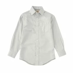 Best Sale 😉 Class Club Gold Label Big Boys 8-20 Herringbone Sport 👕 Shirt Grey 🎉