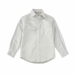 Brand new 🔥 Class Club Gold Label Little Boys 2T-7 Herringbone Non-Iron Sport 👕 Shirt Grey 💯