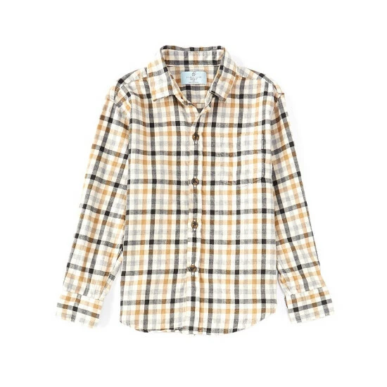 Hot Sale β Class Club Little Boys 2T-7 Plaid Flannel Long Sleeve Button Down π Shirt Khaki π 1 Hot Sale β Class Club Little Boys 2T-7 Plaid Flannel Long Sleeve Button Down π Shirt Khaki π