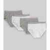 Hot Sale 🧨 Class Club Big Boys 6-20 4-Pack Briefs White/gray 😀