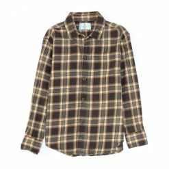 Coupon 🌟 Class Club Little Boys 2T-7 Plaid Flannel Long Sleeve Button Front 👕 Shirt Black 👍