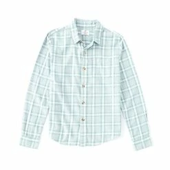 Best reviews of 👍 Class Club Big Boys 8-20 Plaid Check Long Sleeve Button Front Sportswear 👕 Shirt Green Plaid ✔️