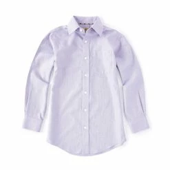 Flash Sale 😍 Class Club Gold Label Big Boys 8-20 Long-Sleeve Non-Iron Textured 👗 Dress 👚 Shirt Purple 💯