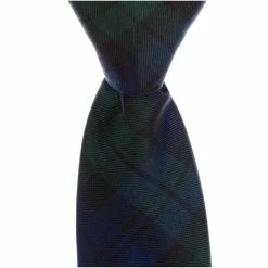 New ✨ Class Club Boys Blackwatch Plaid 14#double; Zipper Tie Navy ❤️