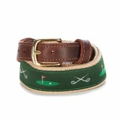 New 🧨 Class Club Boys 18th Hole Twill Belt Khaki 💯