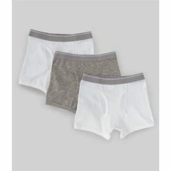Outlet ❤️ Class Club Little Boys 2T-5T 3-Pack Boxer Briefs White/gray 🎉