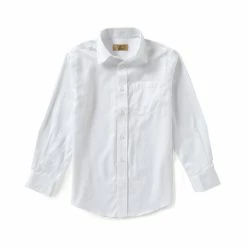 Coupon ✨ Class Club Little Boys 2T-7 Textured 👗 Dress 👕 Shirt White ✔️