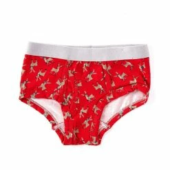 Best Pirce 😉 Adventure Wear By Class Club Little Boys 2T-7 Holiday Reindeer Briefs Red ✨