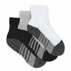 Hot Sale 😉 Class Club Boys 3-Pack Cushion Assorted Crew 🧦 Socks Grey Multi 🥰
