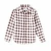 Best deal 🥰 Class Club Little Boys 2T-7 Plaid Flannel Long Sleeve Button Down Sport 👚 Shirt Ivory ✔️