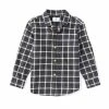 Cheap 🤩 Class Club Little Boys 2T-7 Long Sleeve Flannel Plaid Button Front 👕 Shirt Blue Heather 🌟