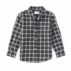 Cheap 🤩 Class Club Little Boys 2T-7 Long Sleeve Flannel Plaid Button Front 👕 Shirt Blue Heather 🌟